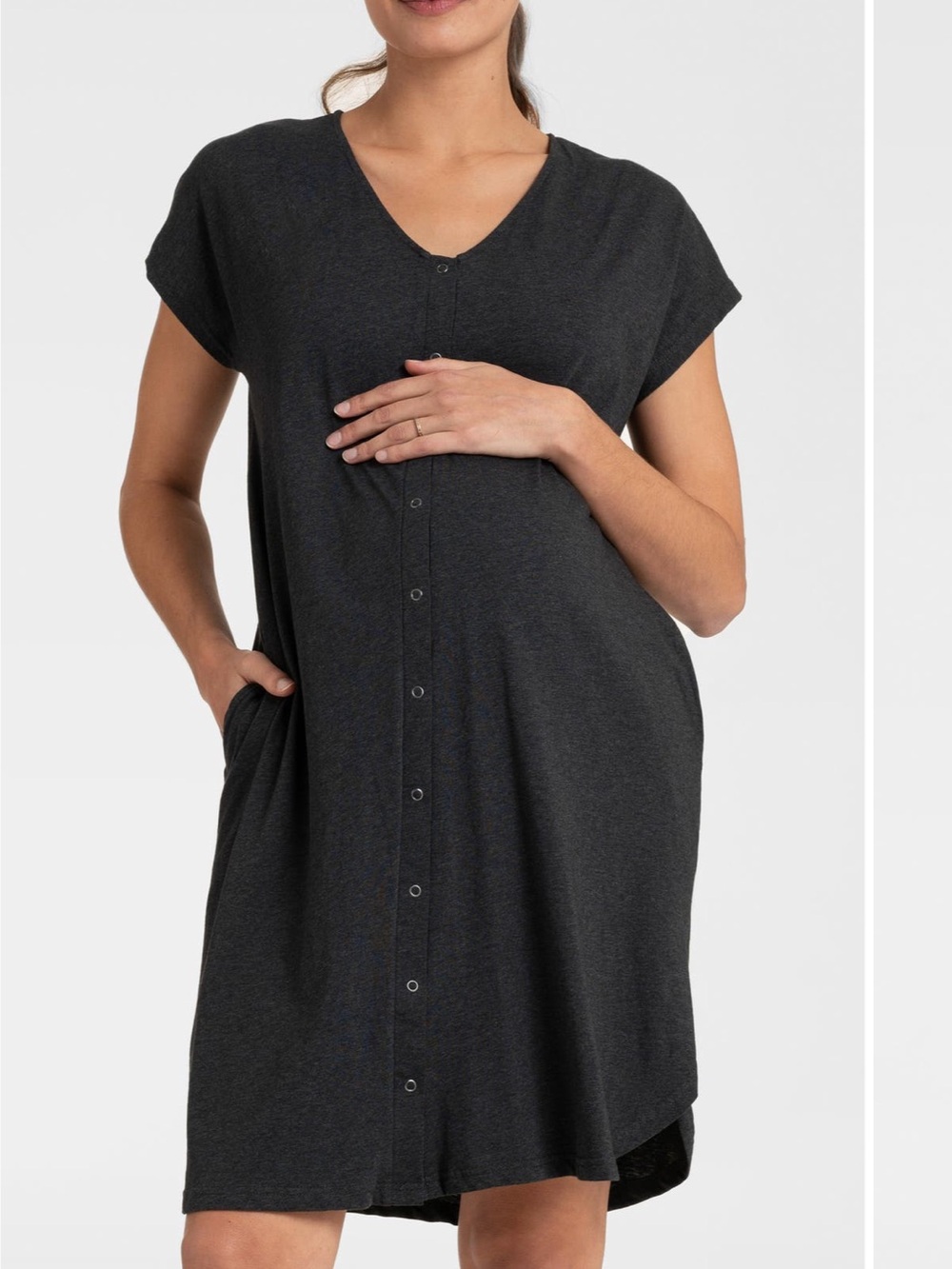 Seraphine Maternity Hospital Bag Labor Gown in Organic Cotton